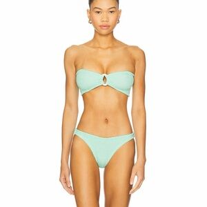 Hunza G Gloria strapless bikini in Mint NWT